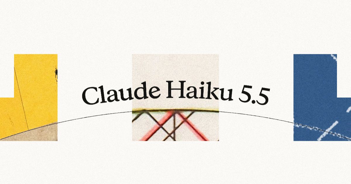 Official artwork accompanying Claude Haiku 5.5’s October 2026 announcement.